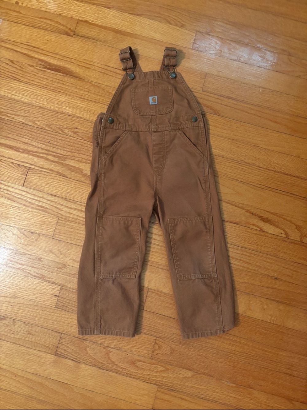 Carhartt Tan/Brown Kids' Canvas Overalls